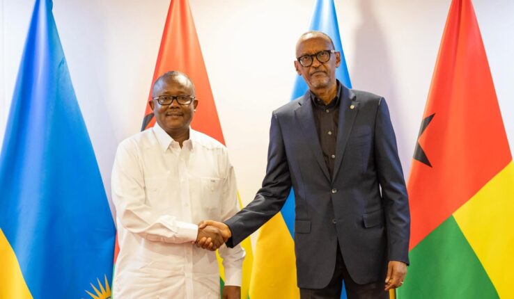 Perezida Kagame yaganiriye na Embaló wa Guinea-Bissau